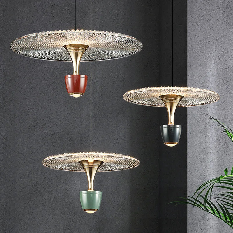 Novelty LED Pendant Lights Red Green Black