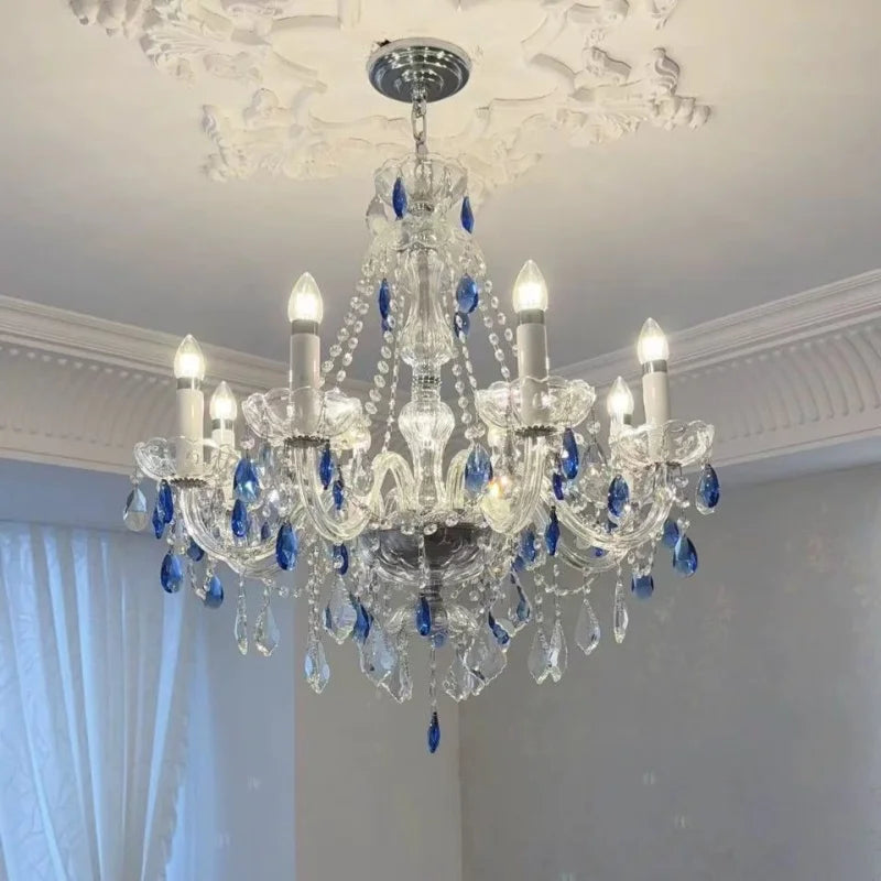 European K9 Crystal Chandelier Living Room Candle E27