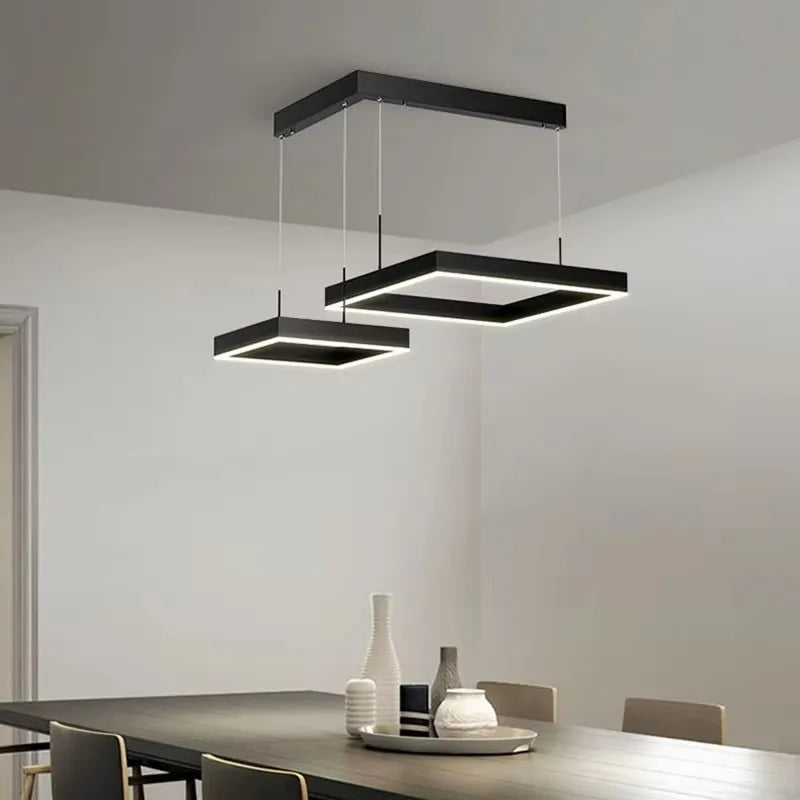 Black Coffee Simple LED Chandelier