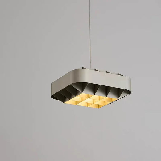 Art LED Pendant Light Changeable Silver Metal