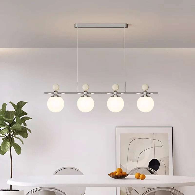 Full Spectrum LED Chandelier Health Eye Protect Chrome