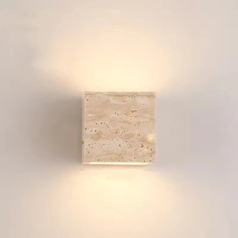 Natural Stone Wall Lamp Art Sconce