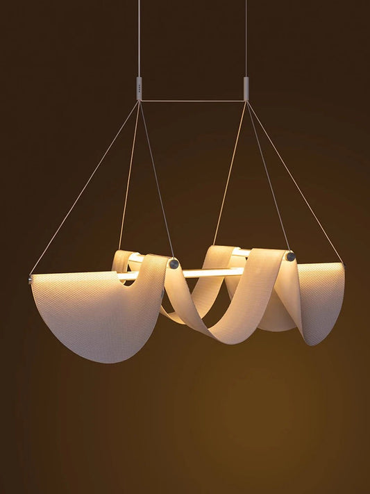 Creative LED Chandelier Dining Living Room Art White