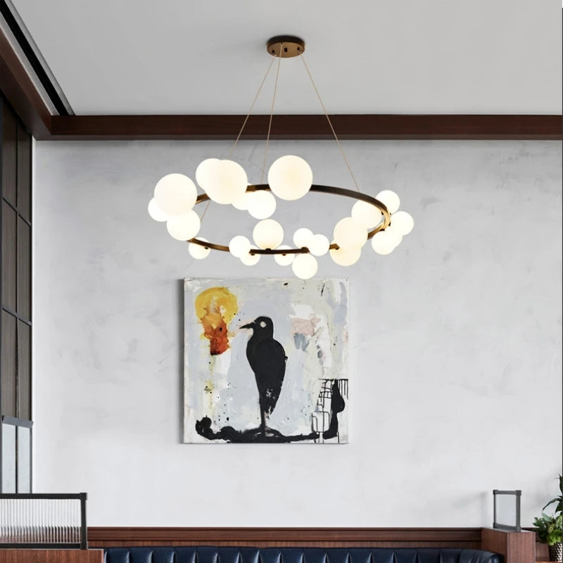 Clear White Glass Suitable Chandeliers