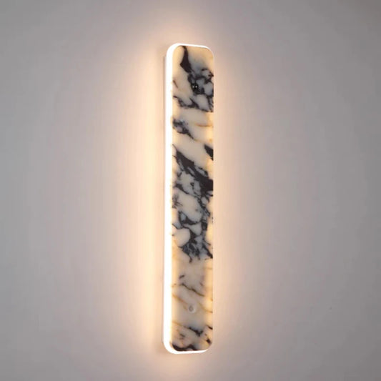Rectangular Natural Marble LED Wall Light Home Deco