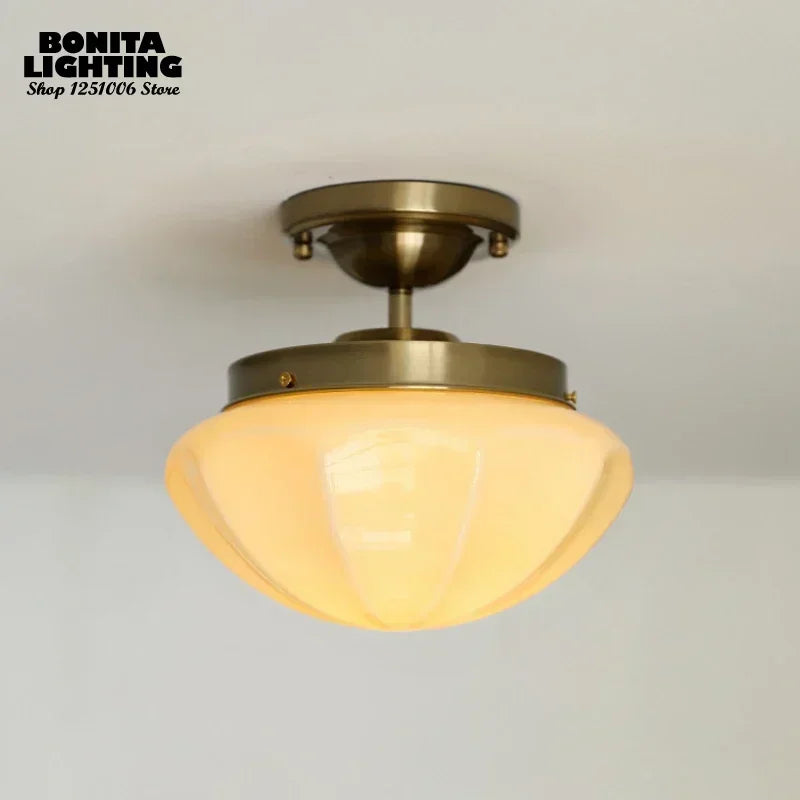 French White Jade Glass Rod Ceiling Light