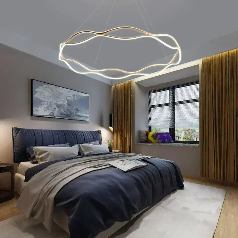 LED Pendant Light Bedroom Living Dining Room Chandelier Ring