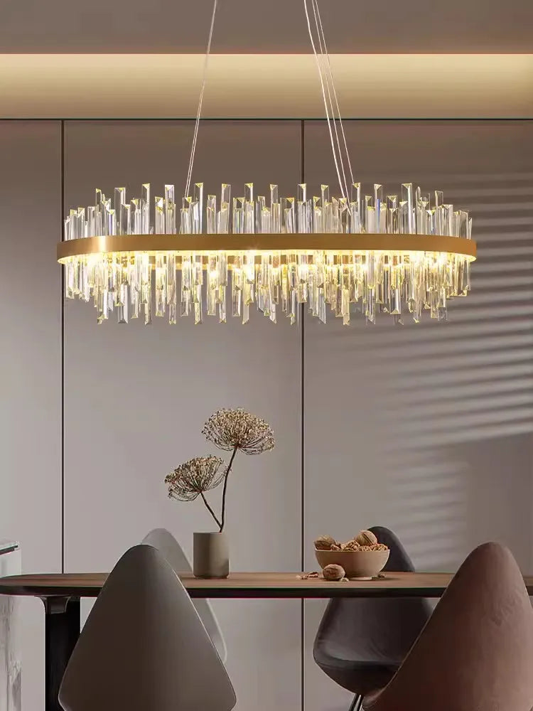 Dimmable LED Crystal Series Gold Black