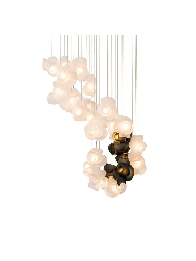 Trend Glass Stainless Steel G9 LED Chandelier Pendant