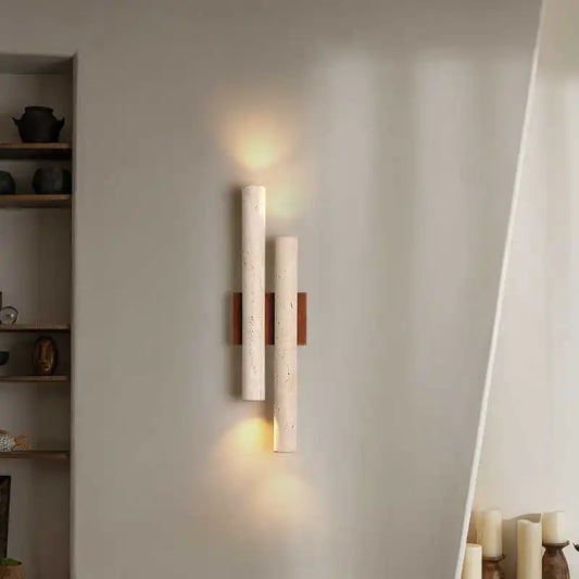 Cylindrical Natural Stone Wall Light Atmosphere Lamp