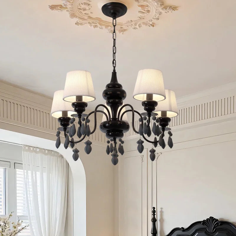 American Retro Candle E14 Chandelier Nordic Ceramic