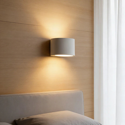 White Gypsum LED Wall Lamp Atmosphere Sconce