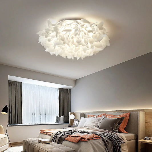 Romantic White Flower LED Ceiling Lights