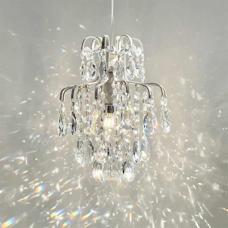 K9 Crystal Bedside LED Pendant Lights Home Dining Room E14