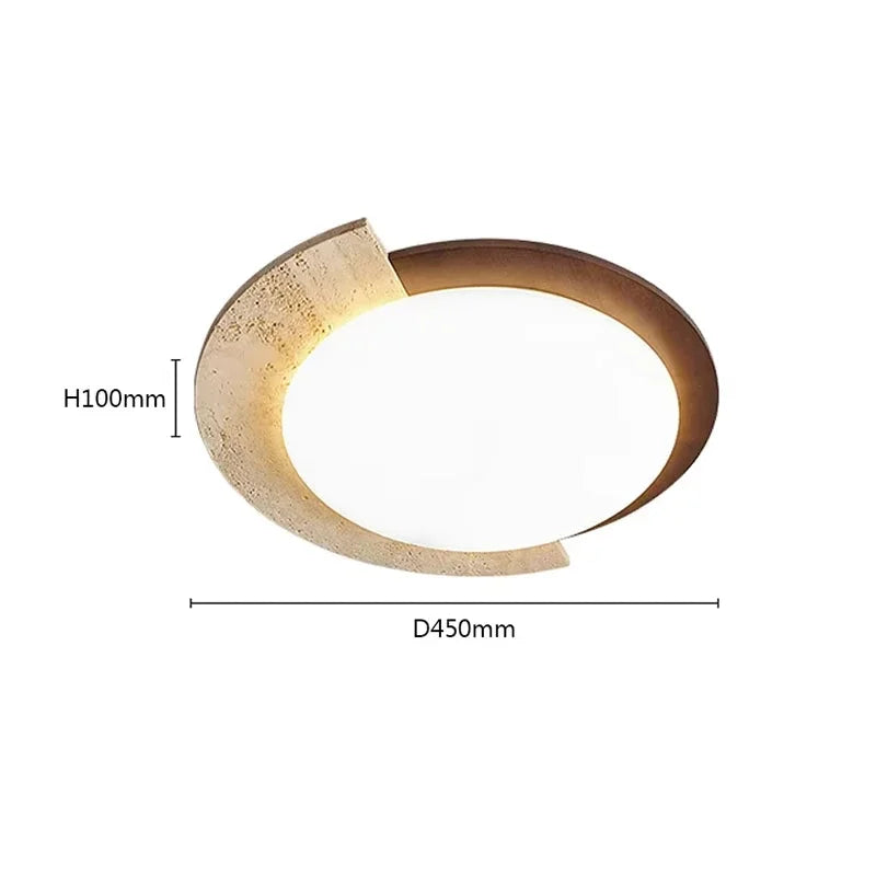Creative Design Natural Stone Home LED Lamp Japanese Wabi