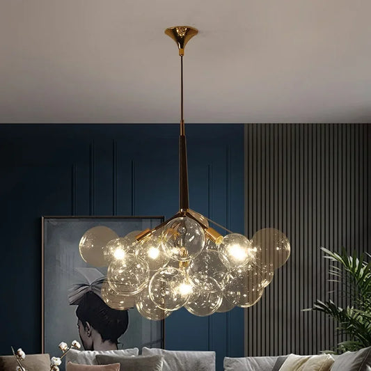 Nordic Glass Globe LED E27 Pendant Lights