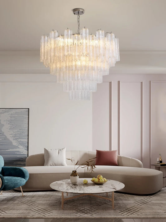 E14 LED Dimmable Home French Series Glass Chandelier