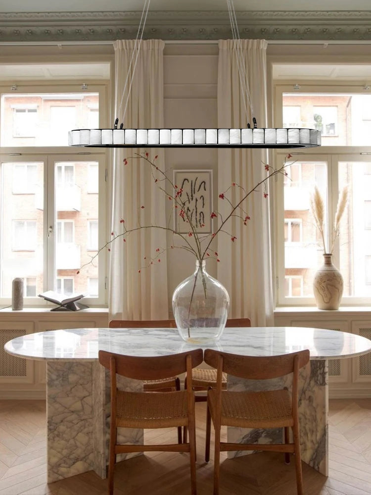 Illuminate Kitchen Dining Room Natural Marble Pendant Light