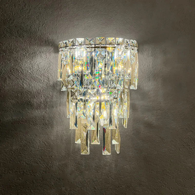Hotel Lobby Corridor Crystal Wall Lamp