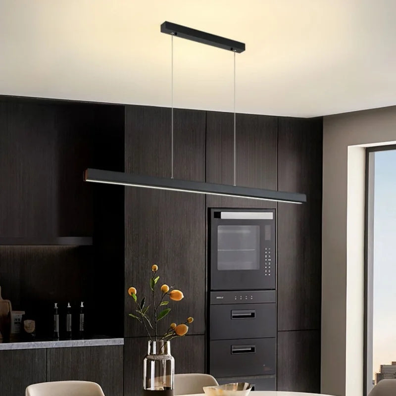 Bar Straight LED Pendant Lights Painted Aluminium Liner