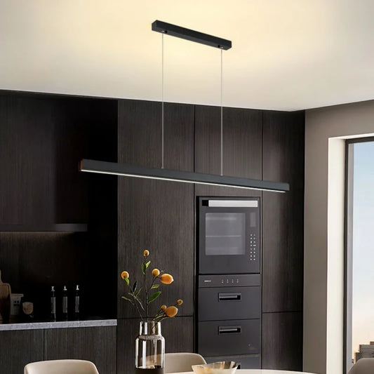 Bar Straight LED Pendant Lights Painted Aluminium Liner