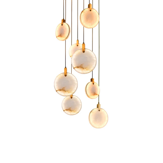 LED Postmodern Marble Stainless Steel Lamp Light Pendant