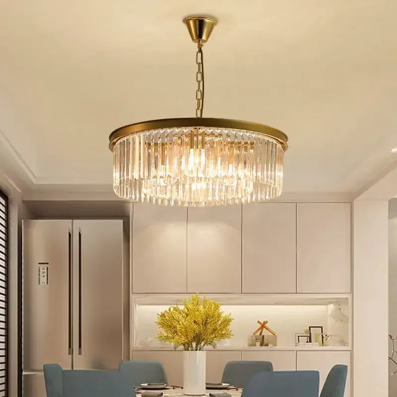 American Retro E14 Pendant Light Painted Metal LED Lamp K9