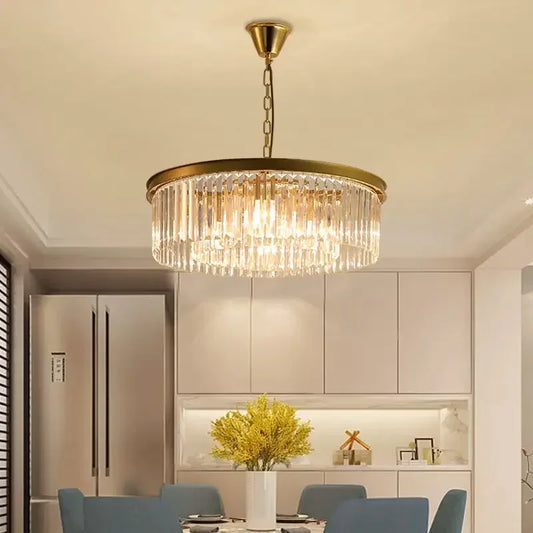 American Retro E14 Pendant Light Painted Metal LED Lamp K9