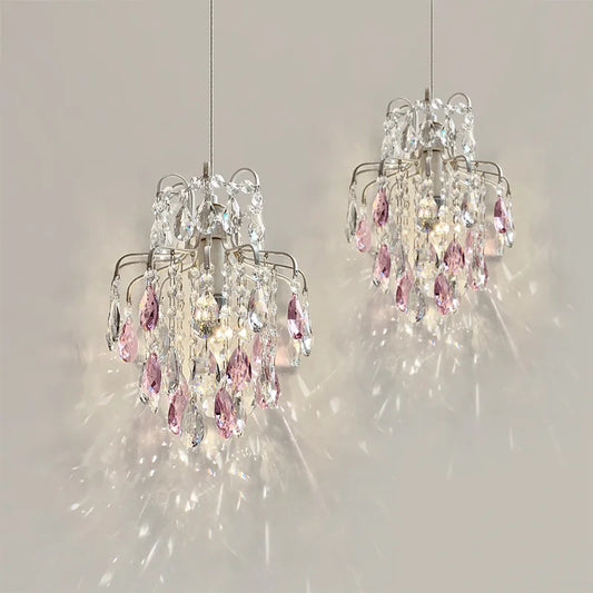 K9 Crystal Bedside LED Pendant Lights Home Dining Room E14