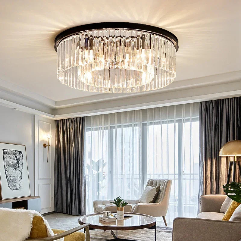 American Retro E14 Pendant Light Painted Metal LED Lamp K9