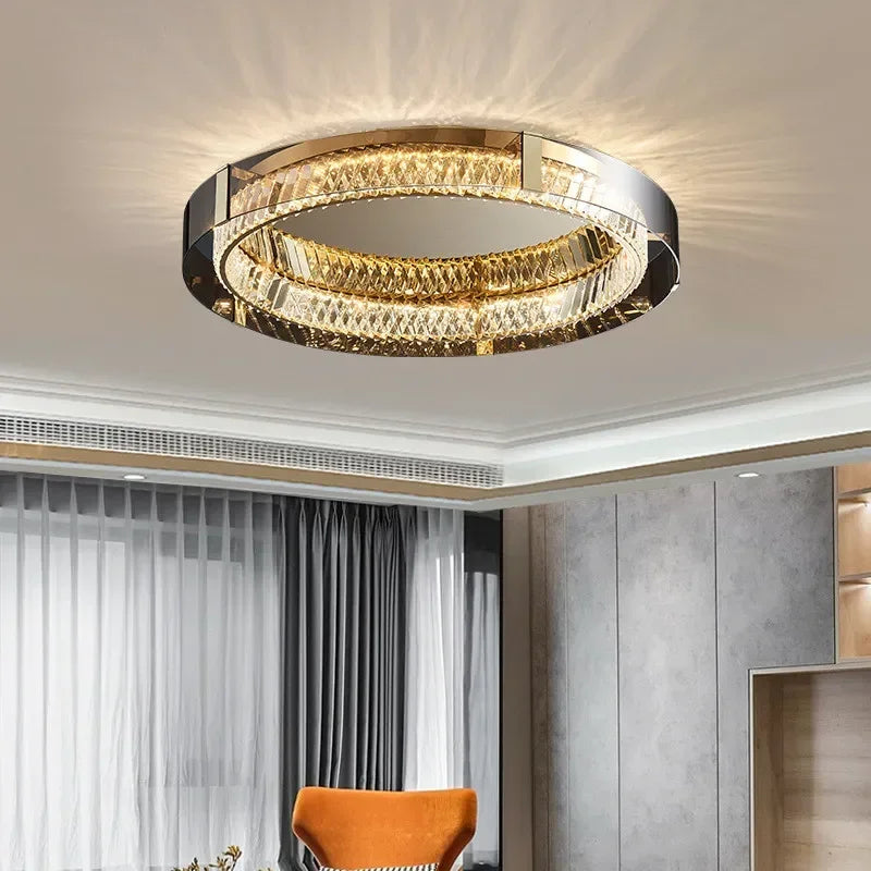 K9 Crystal LED Dimmable Ceiling Lamp Steel Body Mounted