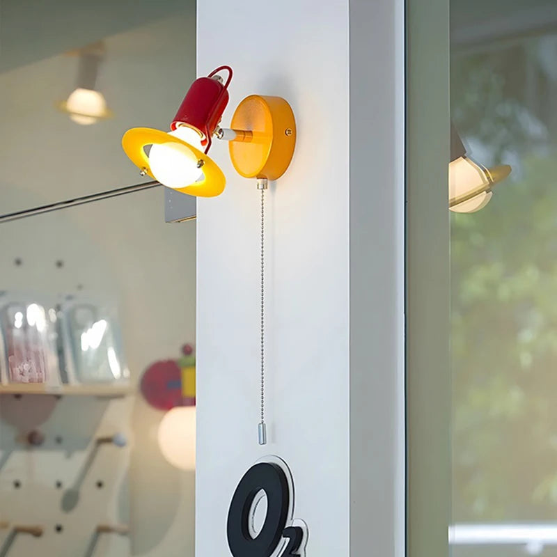 Novelty Colorful Wall Light Chain Switch Lovely Sconce