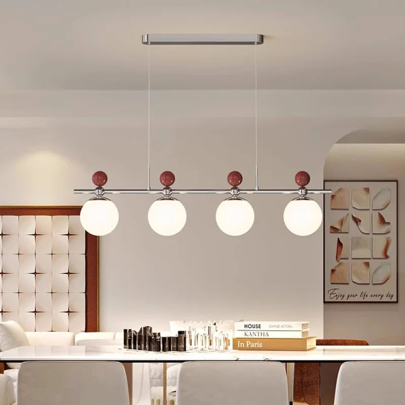 Full Spectrum LED Chandelier Health Eye Protect Chrome