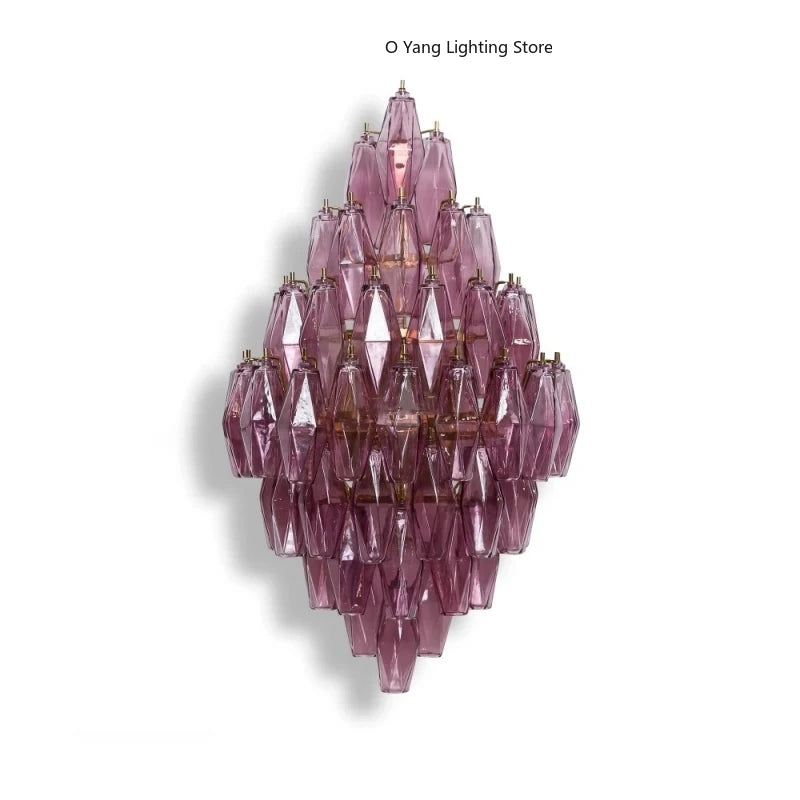 Amber Glass Wall Lamp