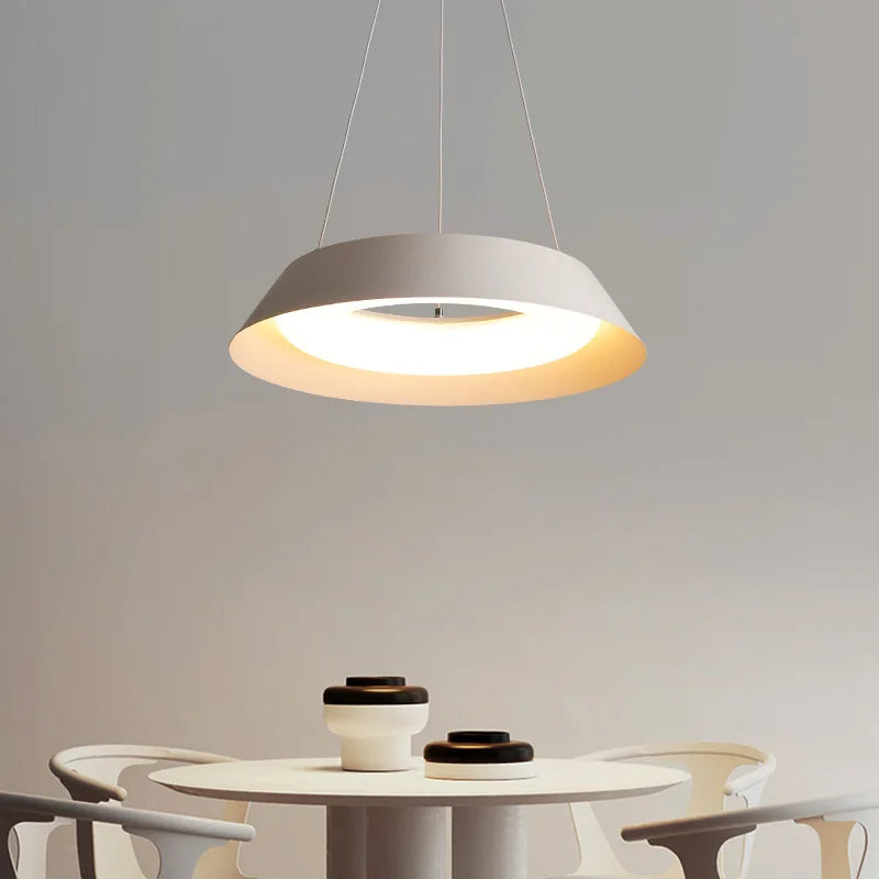 Bedroom White LED Ceiling Lights Nordic Dining Room Metal