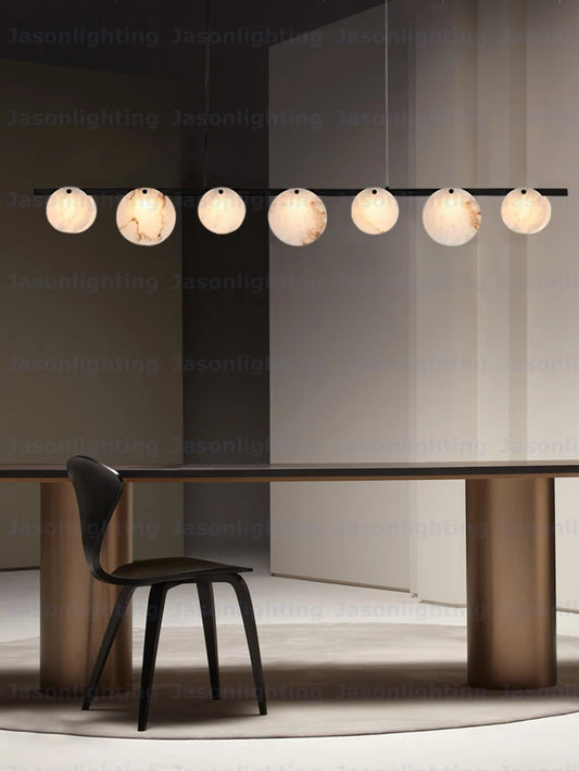 Transform Dinning Room LED Natural Marble Chandelier