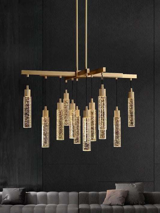 K9 Bubble Crystal Chandelier Lighting Copper Dinging
