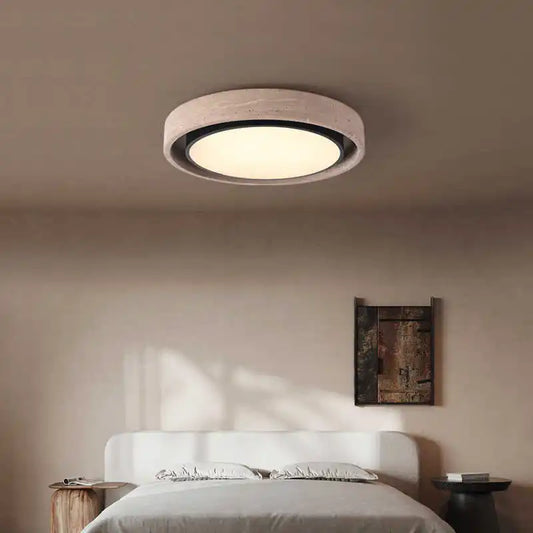 Minimalist Natural Stone LED Ceiling Light 40 50CM