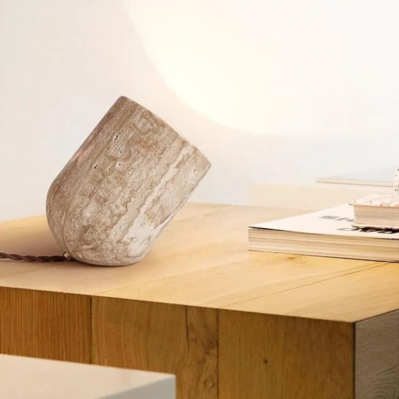 Novelty Creative Natural Stone Table Light E27 Bulb