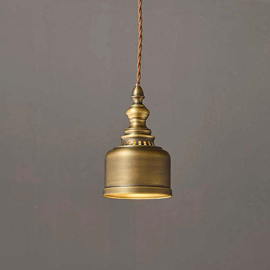 Classical Copper Clear Glass Pendant Light