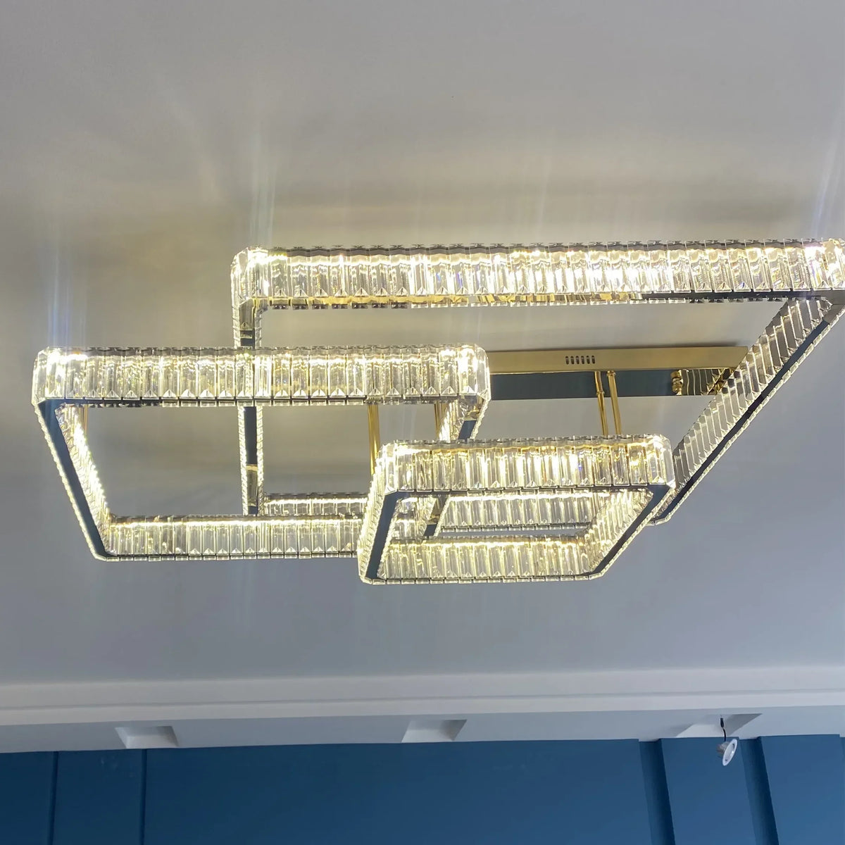 LED Dimmable Ceiling Lights Living Room Crystal