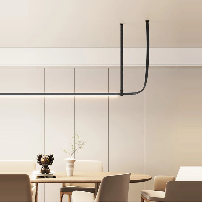 Build Home Artistic Leather Black Brown Pendant Lights