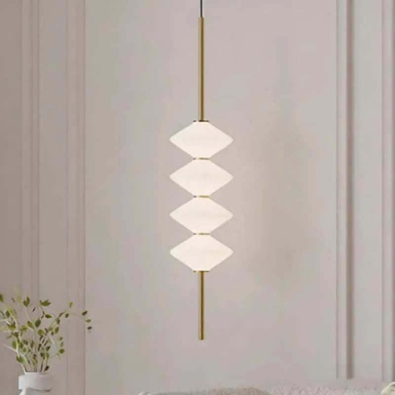 White Glass LED Pendant Lamp