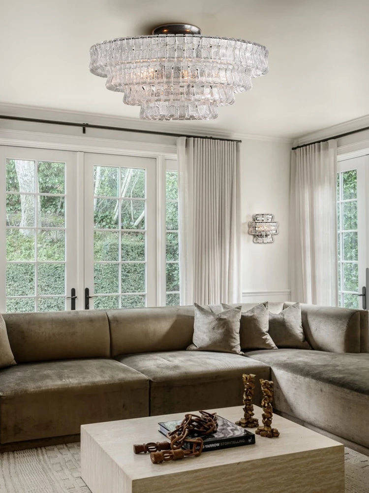 Murano Design Dimmable LED 2-5 Tier Chandelier