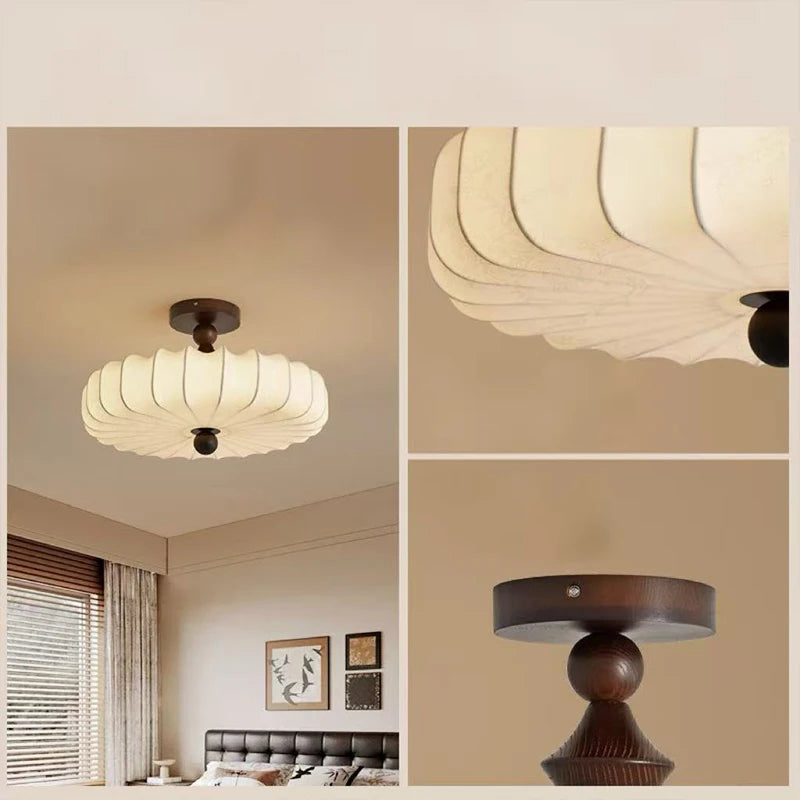 Nordic E27 LED Ceiling Lamp Bedroom Minimalism Chandelier