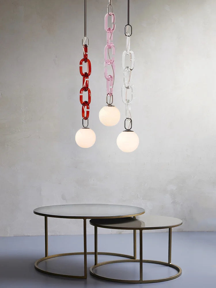 Funky Design Glass Art Silver Gold LED Ceiling Chandelier