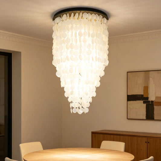 Hall Foyer Ceiling Light E27 Bulb Real Shell