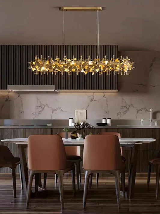 Home Design Dimmable LED Hanging Lamps Ceiling Chandelier