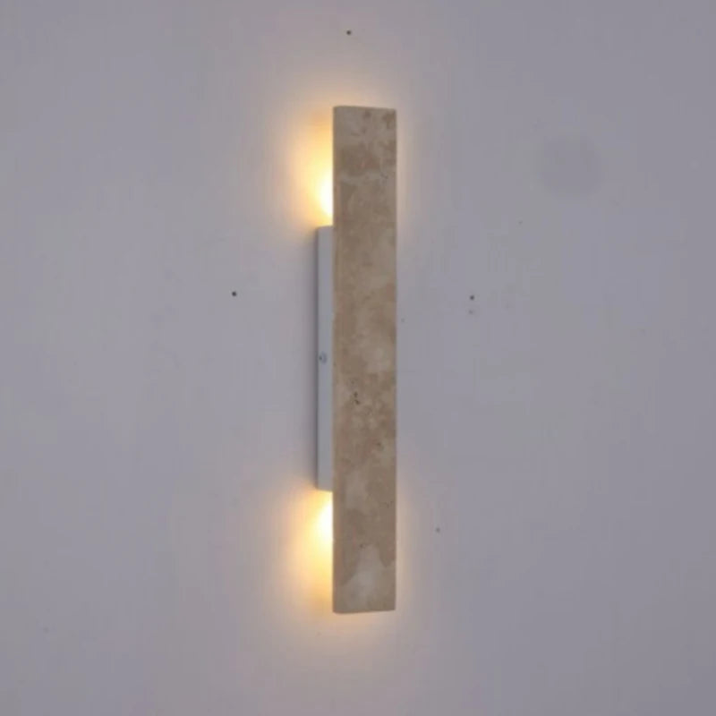 Rectangle Natural Marble Wall Lamp G9 Bulb Indoor