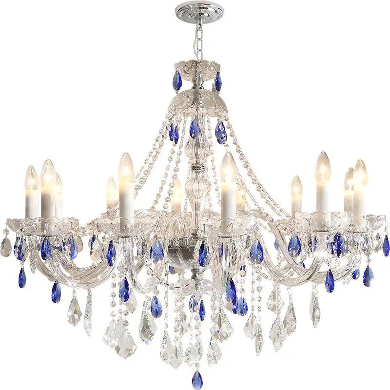 European K9 Crystal Chandelier Living Room Candle E27